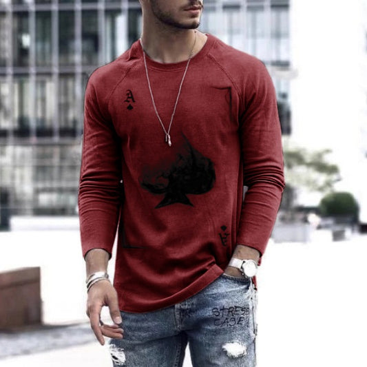 Men's Spring Long-Sleeve Loose Autumn T-Shirts Saor Style