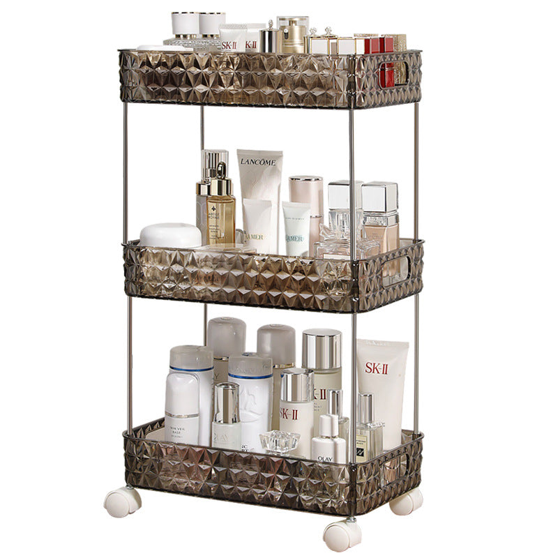 Light Luxury Bathroom Floor Trolley Mobile Toilet Gap Toilet Bathroom Cosmetics Storage Rack GND Products