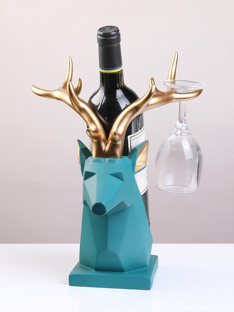 Creative deer head wine rack