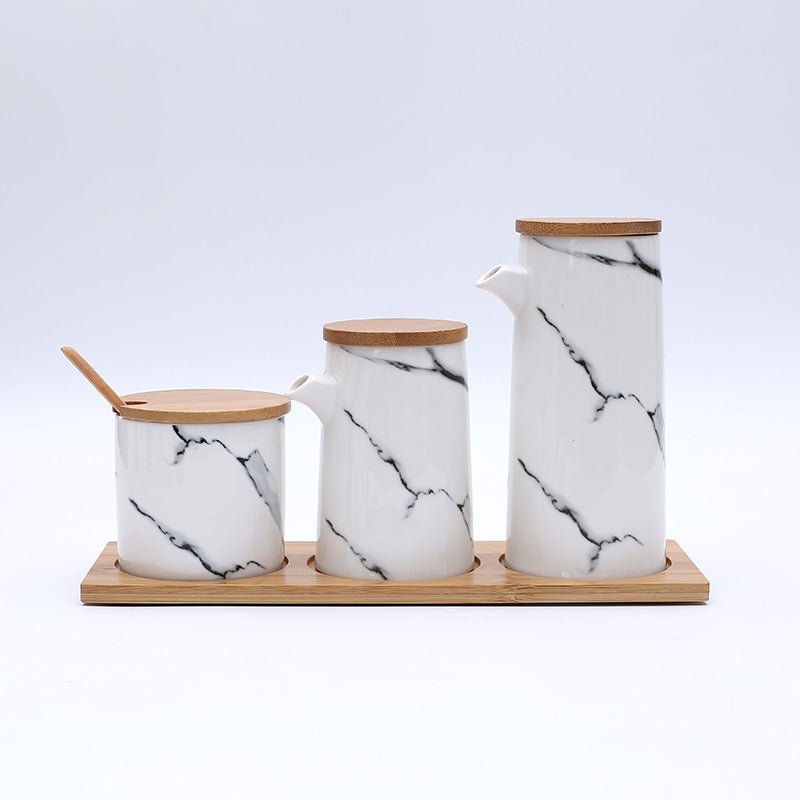Marbled Ceramic Seasoning Spice Jar