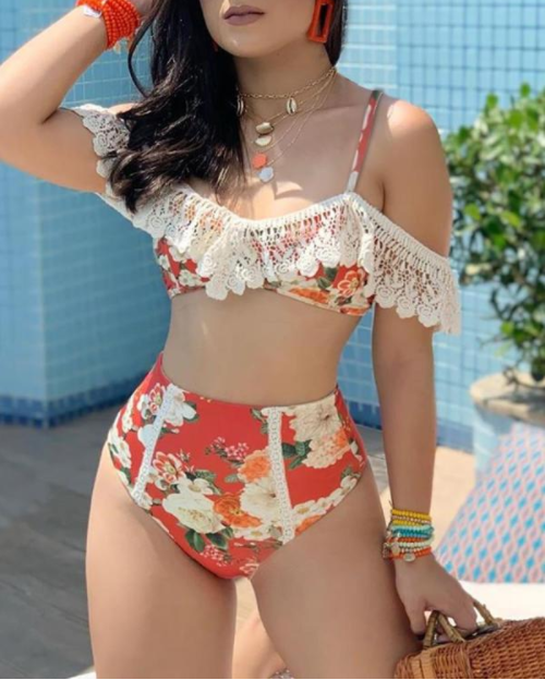 Flower plant beach three-piece Saor Style