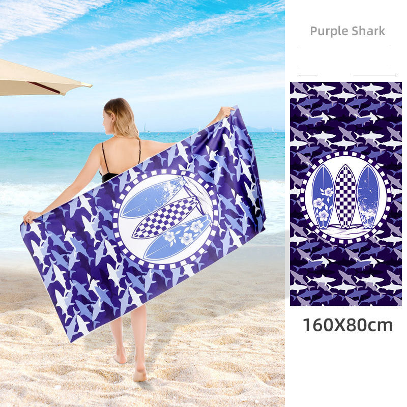 Double Sided Fleece Printed Beach Towel Microfiber Beach Towel Saor Style