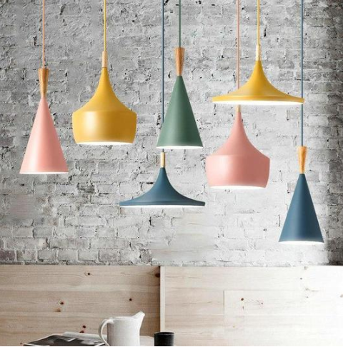 Chandelier Nordic Retro ABC Musical Instrument Lamp Aluminum Restaurant Chandelier Bar Table Lamp Three Head Cafe Hotel Engineering Light GND Products
