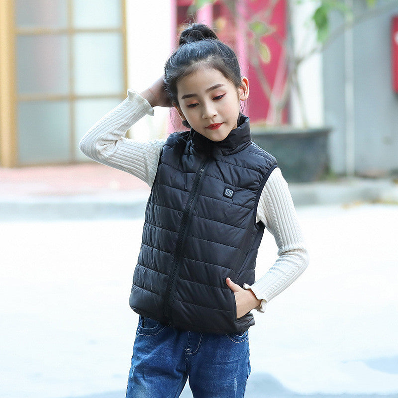 Charging smart children heating vest Saor Style