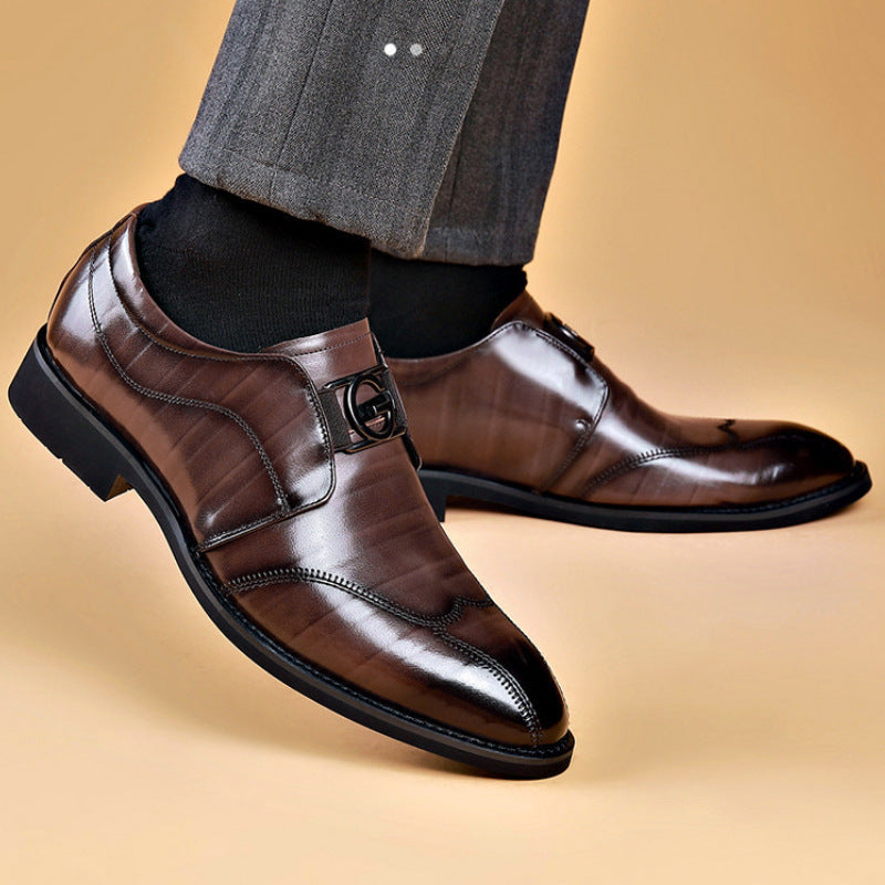 Mens Fashionable And Versatile Casual Business Leather Shoes Saor Style
