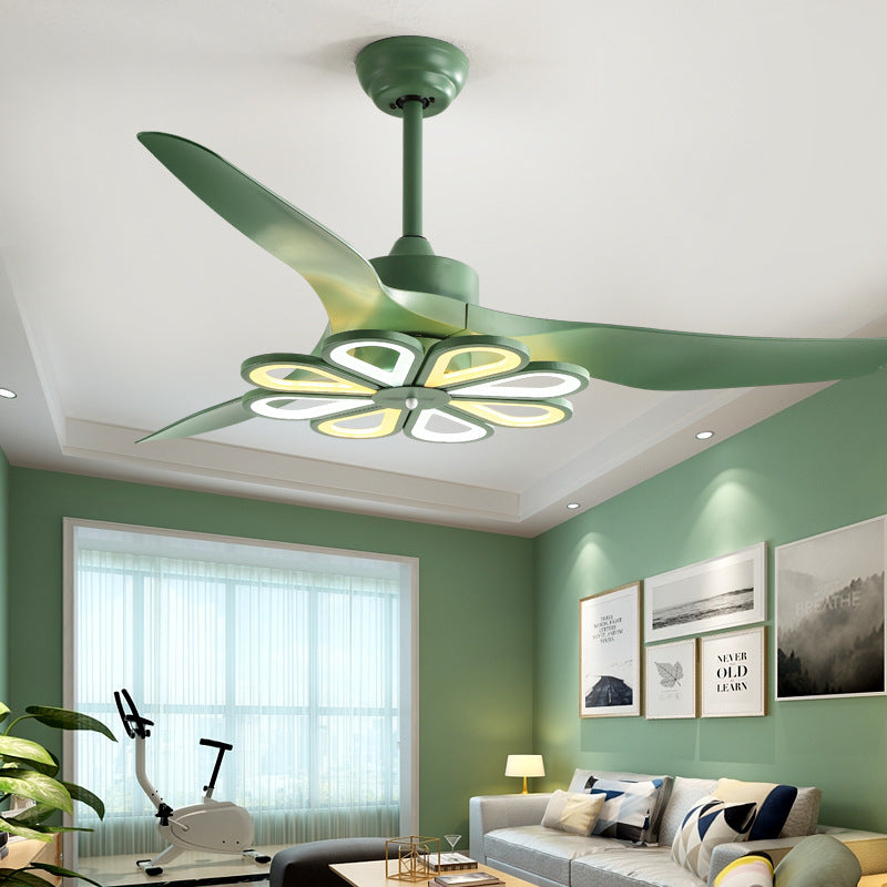 Nordic Modern Simple Frequency Conversion Ceiling Fan Light GND Products