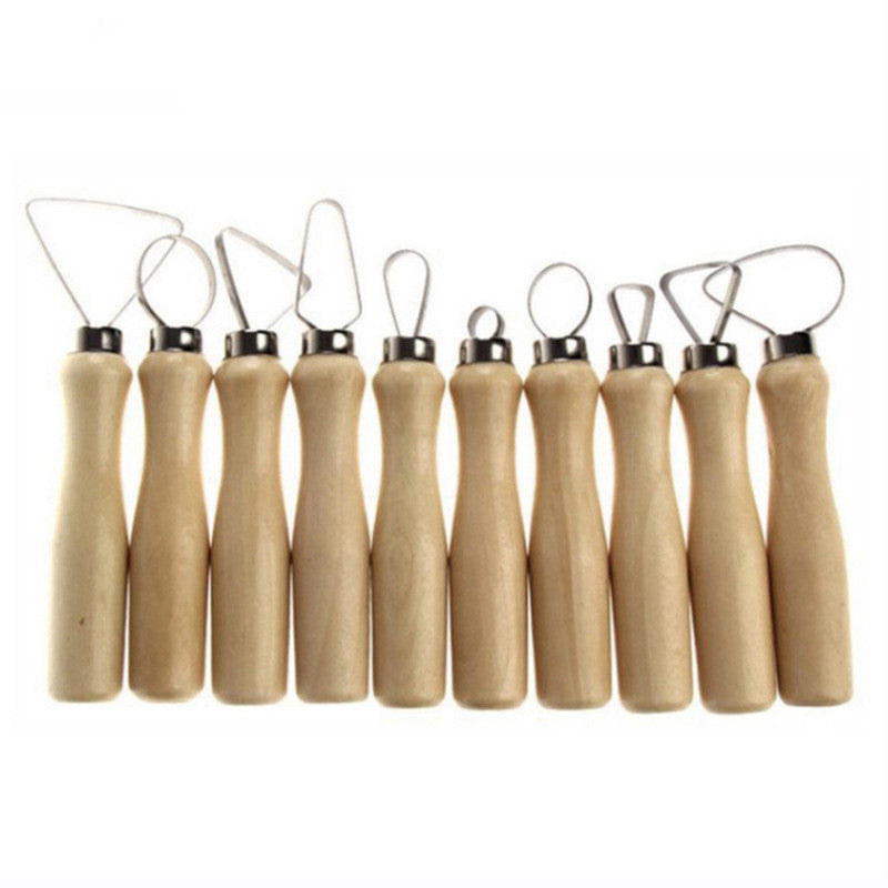 A 10-piece Set Of Fine Art Pottery Big-end Knife GND Products
