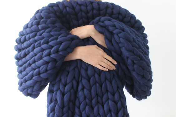 Nordic Thick Wool Hand-woven Blanket Saor Style