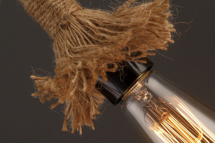 Coffee Shop Bar Hemp Rope Pendant Lamp GND Products