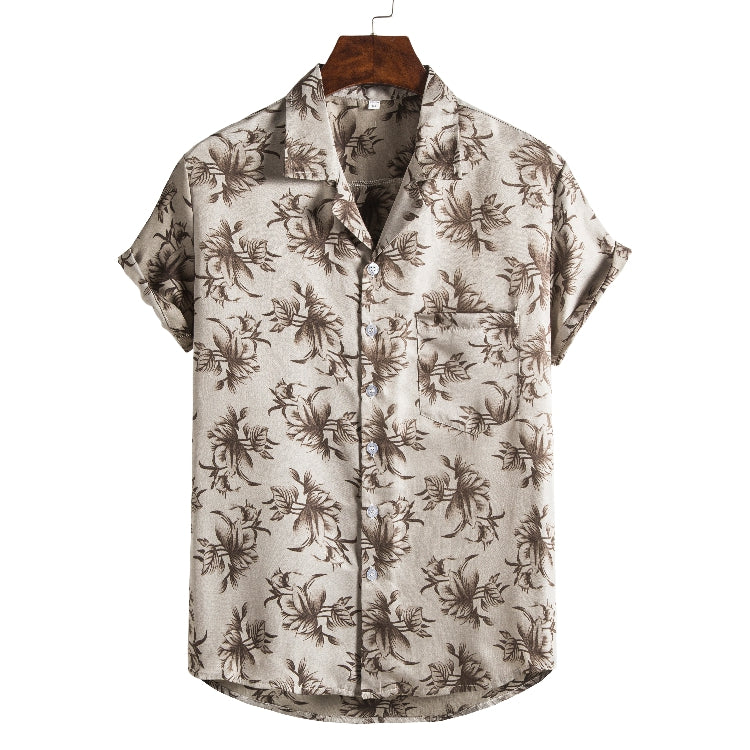 Men Short sleeved beach shirts men New printed T shirt Saor Style