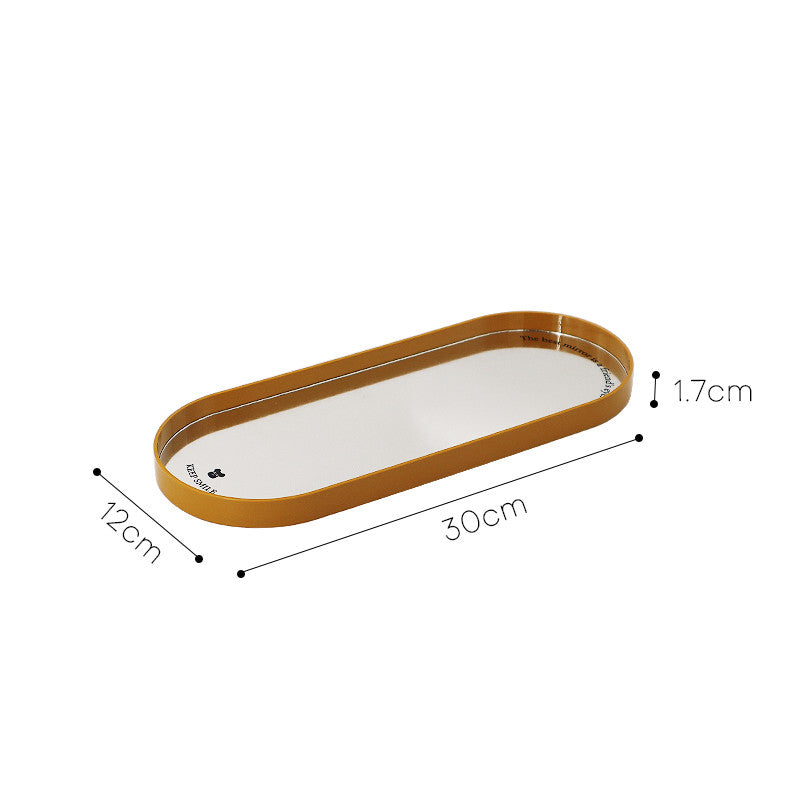 Mirror Desktop Storage Tray