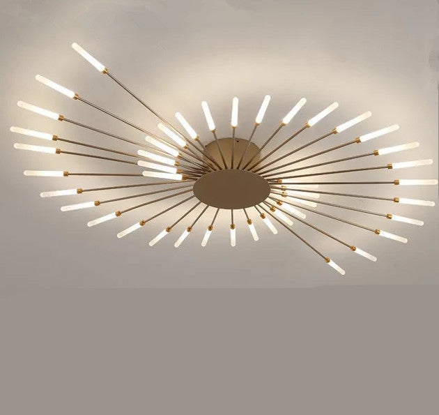 Nordic Minimalist Modern Atmosphere Living Room Fireworks Led Ceiling Light GND Products