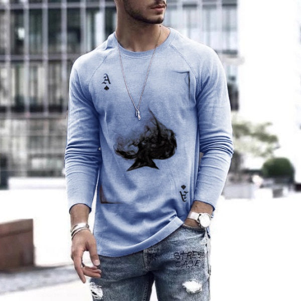 Men's Spring Long-Sleeve Loose Autumn T-Shirts Saor Style
