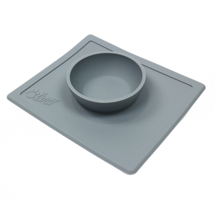 Silicone pet supplies strong suction anti-splash anti-sprinkler silicone pet bowl pet plate Saor Style