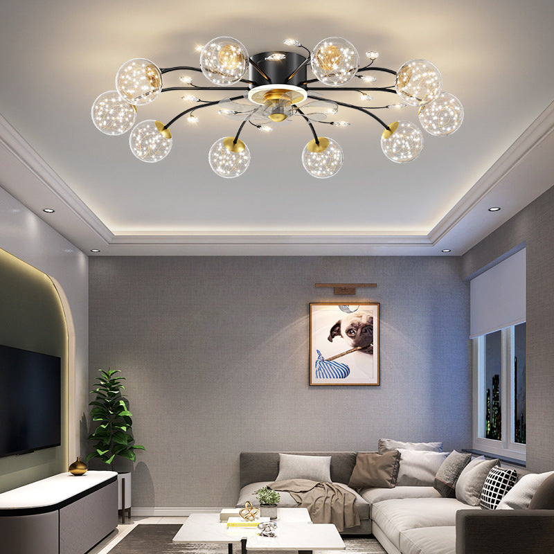 New Nordic Star Fan Lamp Is Light Luxurious And Modern GND Products