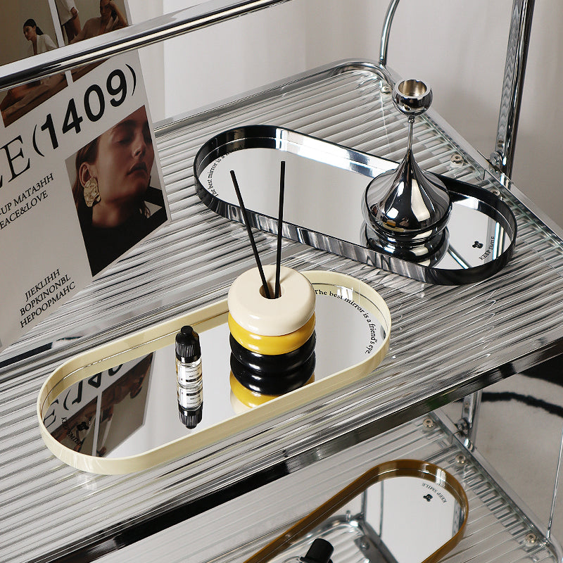 Mirror Desktop Storage Tray