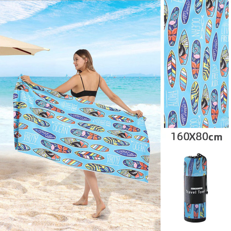 Double Sided Fleece Printed Beach Towel Microfiber Beach Towel Saor Style