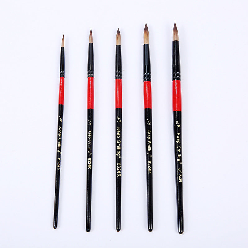 Art Supplies Acrylic Oil Painting Golden Tube White Rod Brush Set GND Products