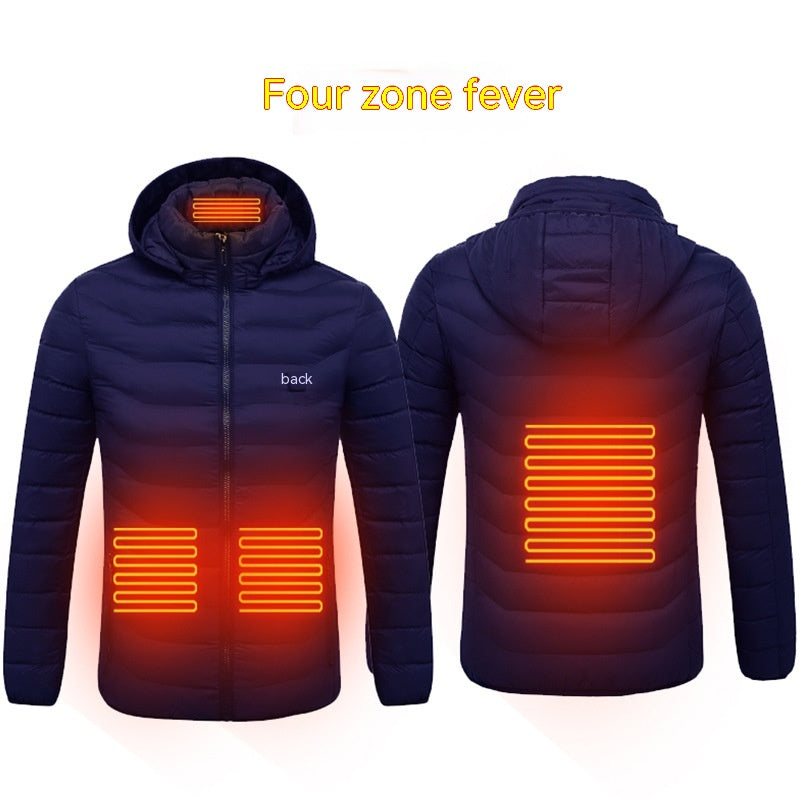 Winter Smart Couples Constant Temperature Cotton Clothing USB Electric Heating