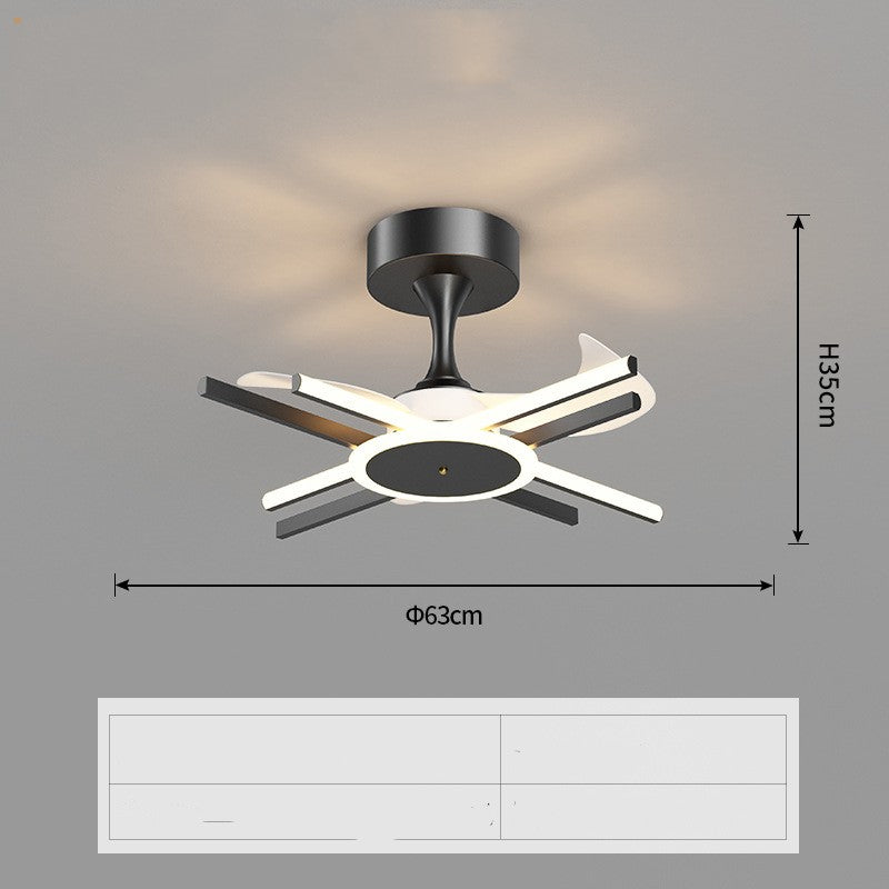 Nordic Light Luxury Living Room Fan Lamp Simple New Style GND Products