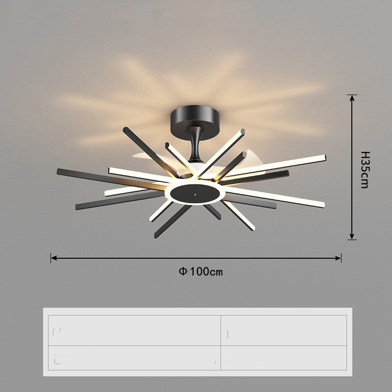 Nordic Light Luxury Living Room Fan Lamp Simple New Style GND Products