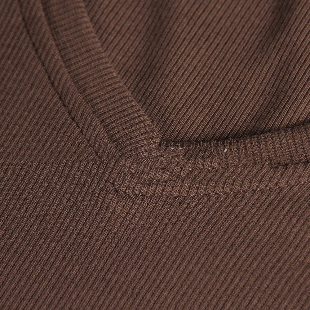 Women's V-neck Ribbed Long-sleeved Shirt Saor Style
