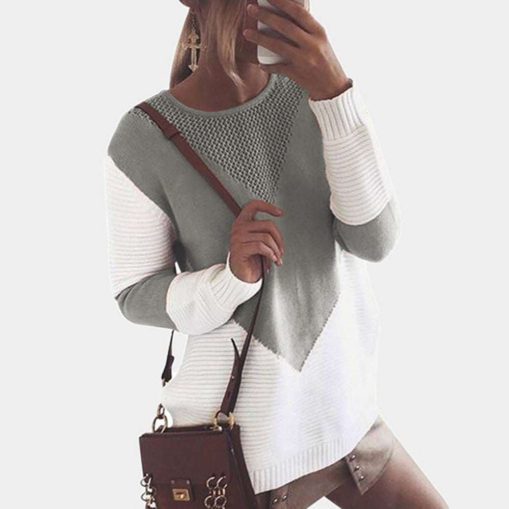 Knitted hollow sweater