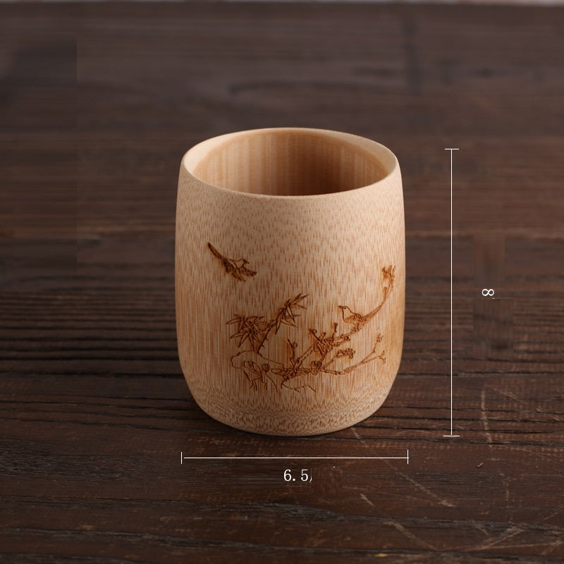 Creative Simple Bamboo Charcoal Beer Cup Saor Style