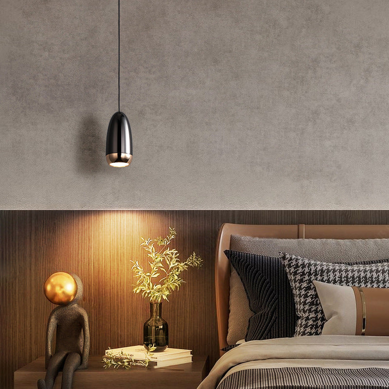 Net Celebrity Small Chandelier Led Creative Bullet Head Bedside Hanging Wire Lamp GND Products