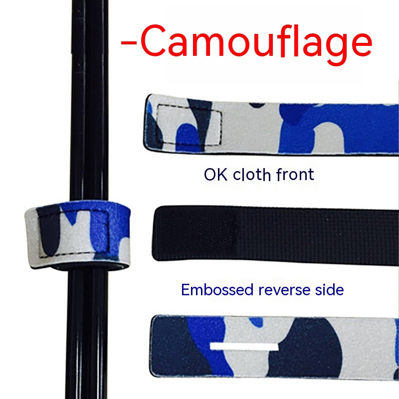 Fishing Gear Fishing Rod Binding Band Non-slip Ratchet Tie Down Velcro Rod Wrap Bundle Lure Binding Rod GND Products