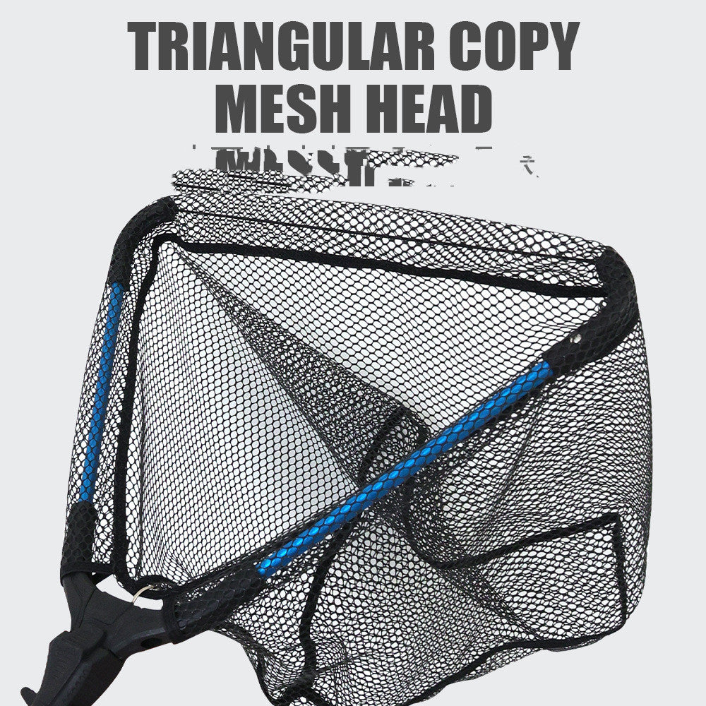 Aluminum Alloy Retractable Triangle Folding Hand Net Lure Fishing Net GND Products