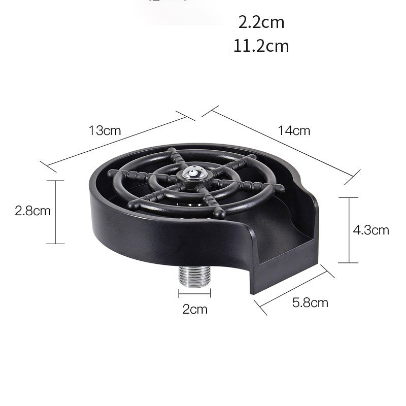 Bar Counter Cup Washer Sink High-pressure Spray Automatic Faucet Coffee Pitcher Wash Cup Tool Kitchen GND Products