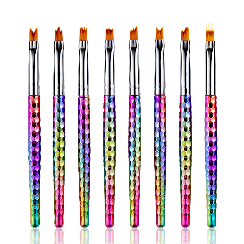 8Pcs set of painted nail art flower brush petal pen GND Products