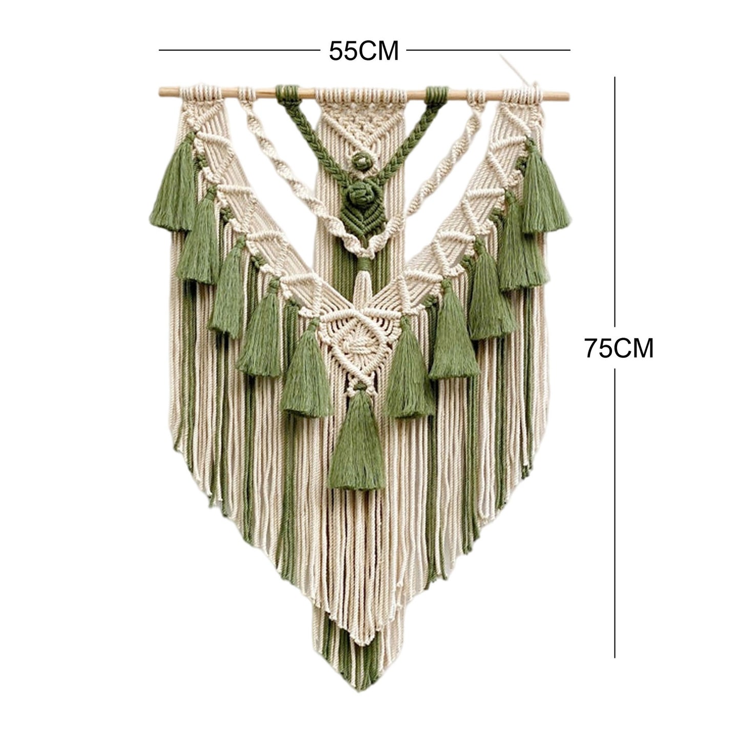 Nordic Bohemian Tassels Hand-woven Tapestry Saor Style
