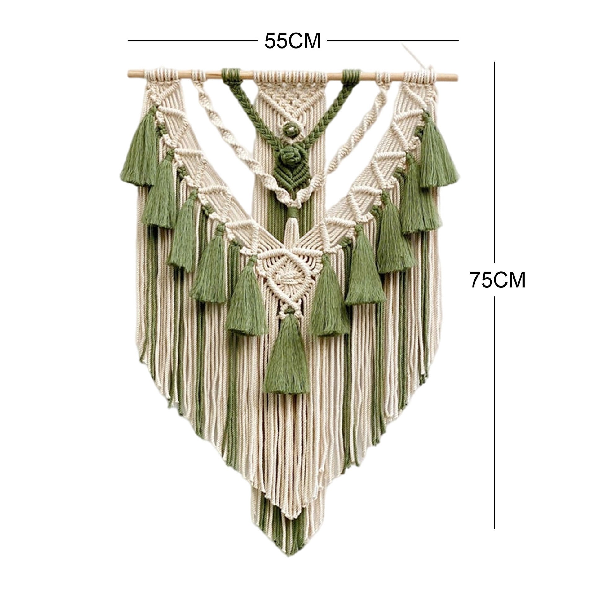 Nordic Bohemian Tassels Hand-woven Tapestry Saor Style