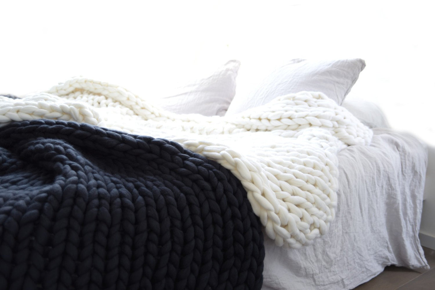Nordic Thick Wool Hand-woven Blanket Saor Style