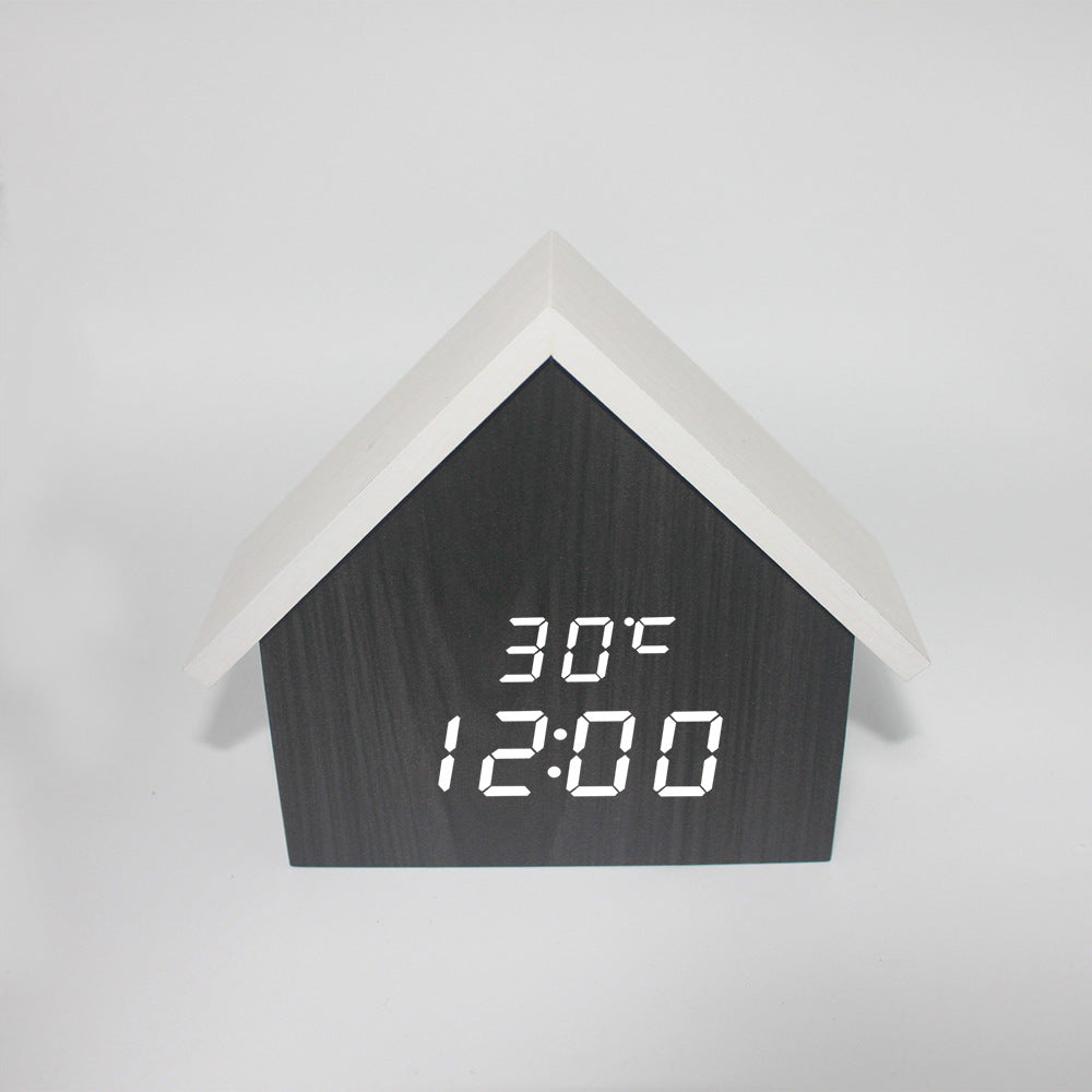 INS New House Clock Wood Clock Solid Wood