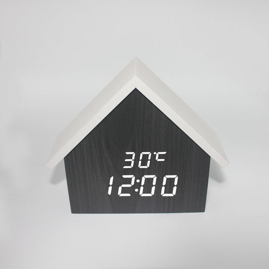INS New House Clock Wood Clock Solid Wood