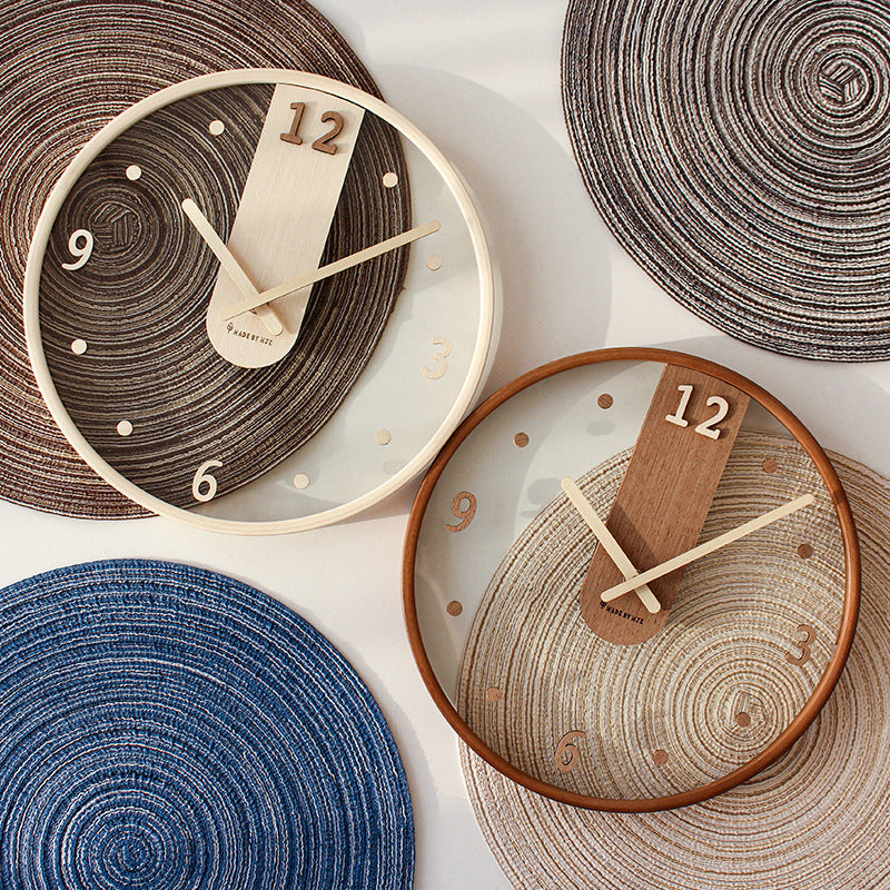 Minimalist Living Room Decoration Creative Transparent Clock