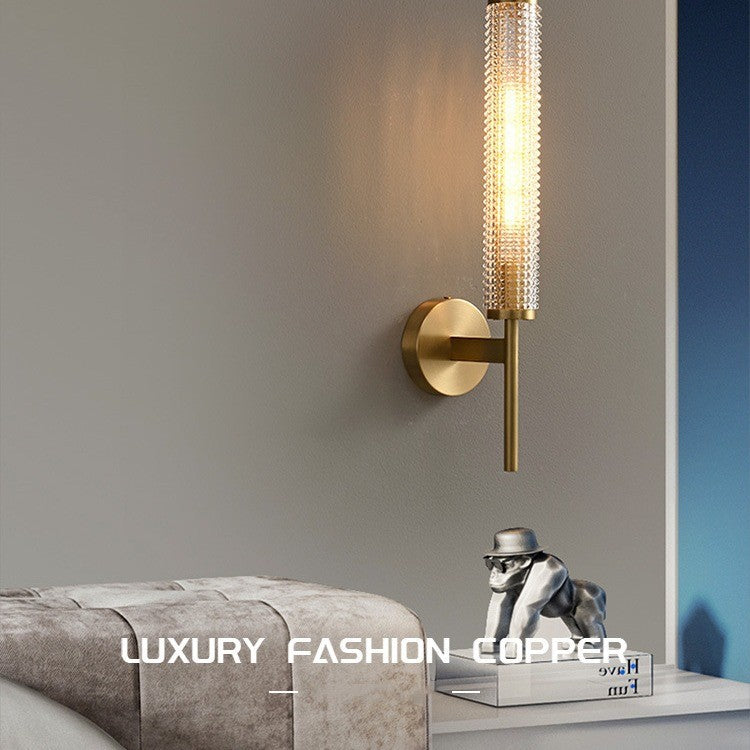 Nordic Glass Long Pole Wall Lamp Light Luxury GND Products