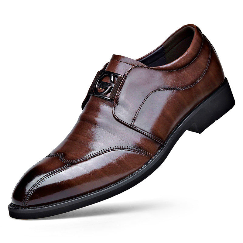 Mens Fashionable And Versatile Casual Business Leather Shoes Saor Style
