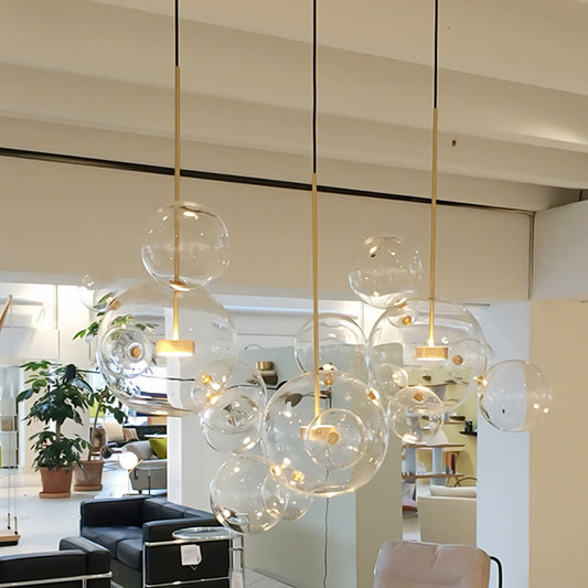 Soap Bubble Mickey Chandelier LED Living Room Bedroom Dining Room Glass GND Products