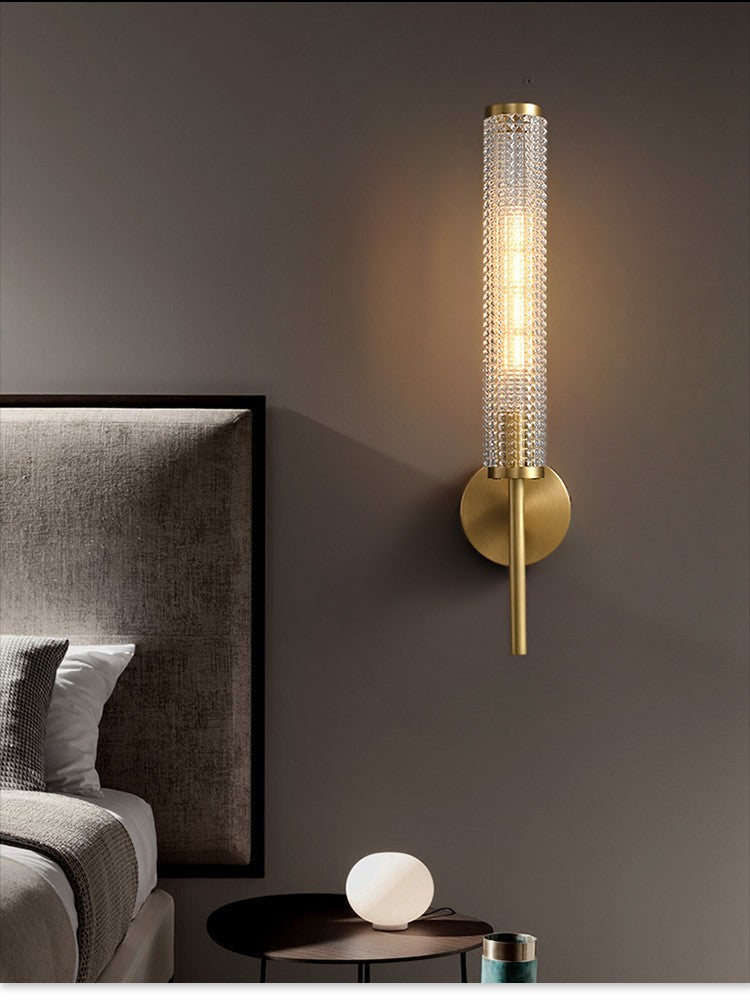 Nordic Glass Long Pole Wall Lamp Light Luxury GND Products