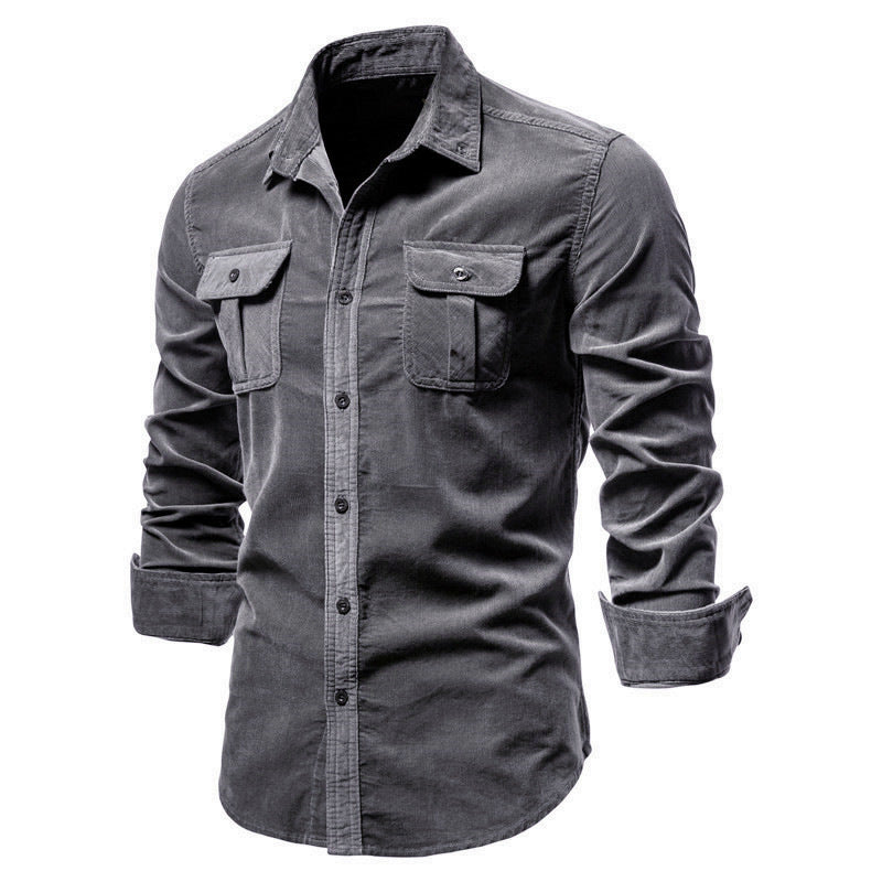 Shirts For Men Wear Shirt College Tops Longsleeve Blue Saor Style