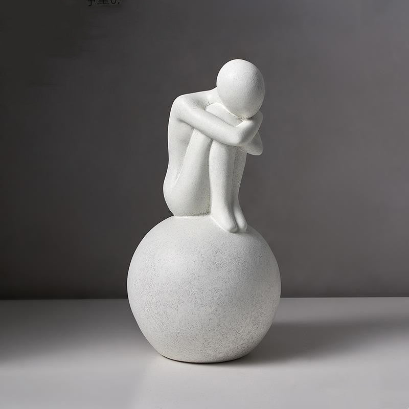 Nordic Minimalist Art Abstract Character Ornament Saor Style