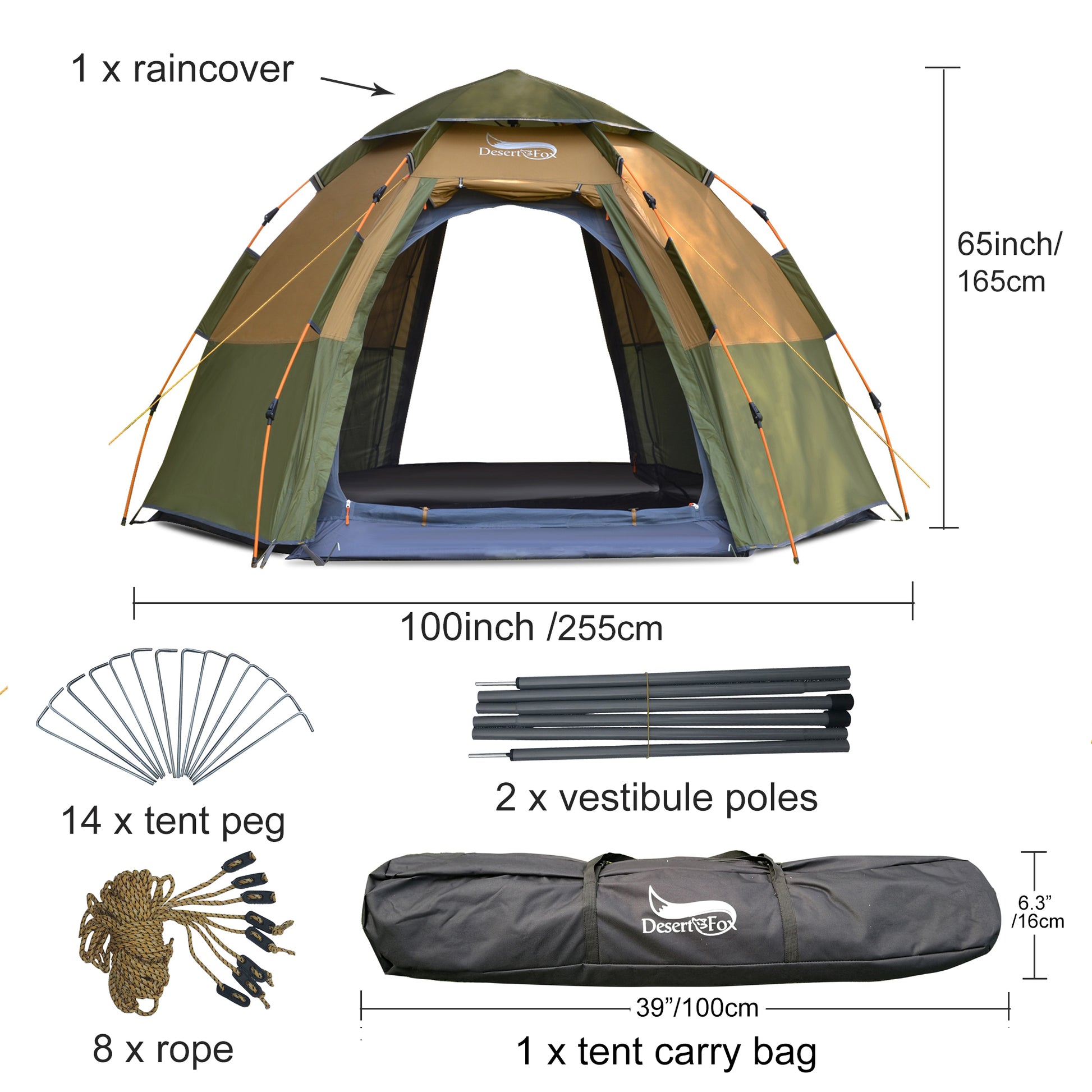 Fully Automatic Hexagonal Speed-opening Rainstorm-proof Camping Tent GND Products