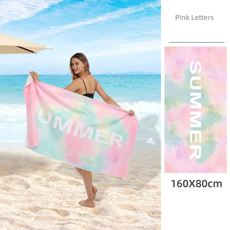 Double Sided Fleece Printed Beach Towel Microfiber Beach Towel Saor Style