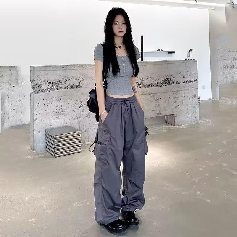 Straight Wide Leg Casual Pants