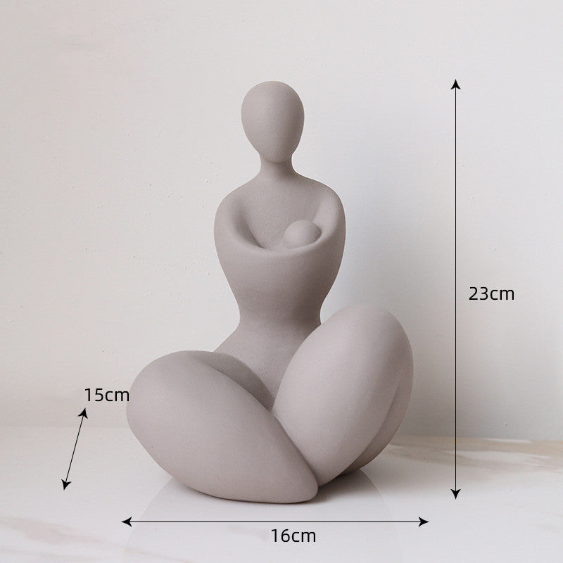 Nordic Minimalist Art Abstract Character Ornament Saor Style