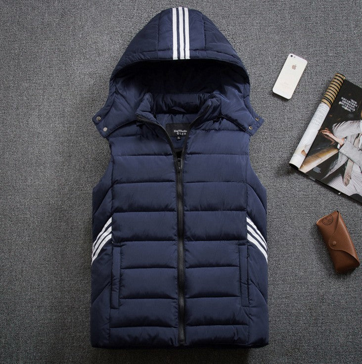 Men's plus size vest thick down cotton vest Body warmer
